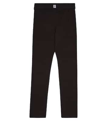 Leggings in misto cotone con logo | Givenchy Kids