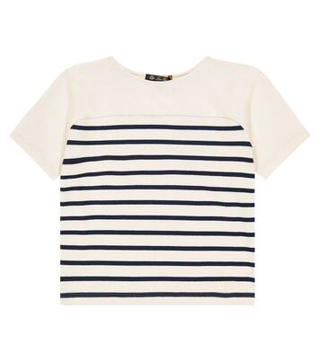 Camiseta de algodón a rayas | Loro Piana Kids