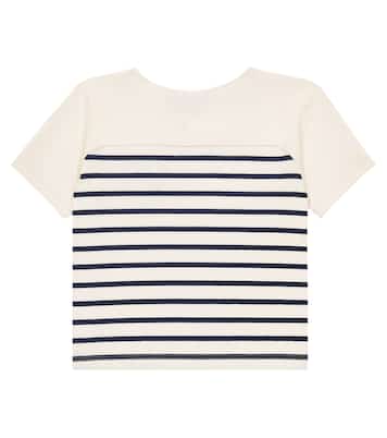 Camiseta de algodón a rayas | Loro Piana Kids