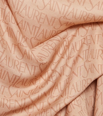 Bufanda de cachemir y modal estampada | Saint Laurent