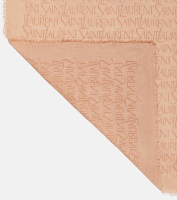 Bufanda de cachemir y modal estampada | Saint Laurent