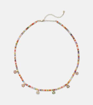 Collier Evil Eye en or 14 ct, perles et diamants | Sydney Evan