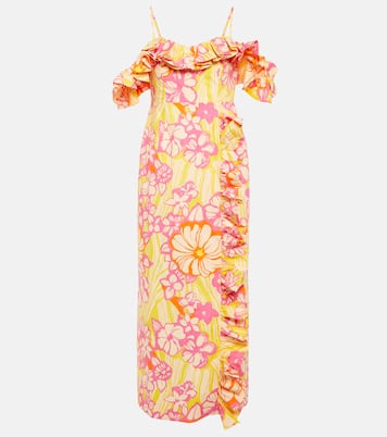Fenella ruflled cotton midi dress | Alémais