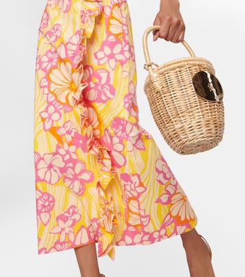Fenella ruflled cotton midi dress | Alémais