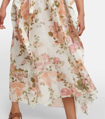 Abito midi Radmilla con stampa | Erdem