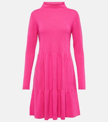 Mockneck wool and cashmere minidress | Jardin des Orangers