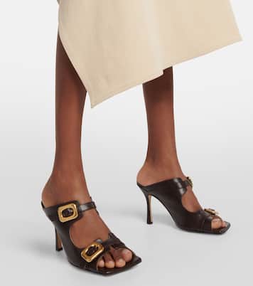 Sandalen Stretch Buckle aus Leder | Bottega Veneta
