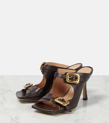 Sandalen Stretch Buckle aus Leder | Bottega Veneta