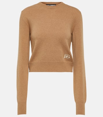 Jersey en mezcla de cachemir cropped | Dolce&Gabbana