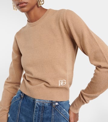 Jersey en mezcla de cachemir cropped | Dolce&Gabbana