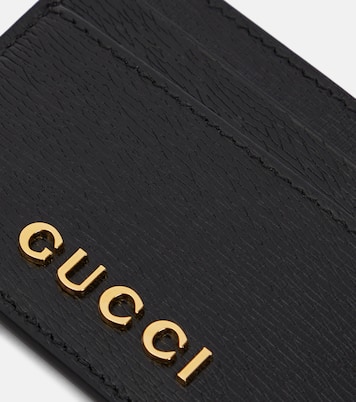 Kartenetui Gucci Script aus Leder | Gucci