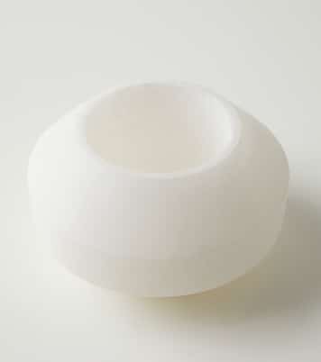 Medium alabaster tealight holder by Marie Michielssen | Serax