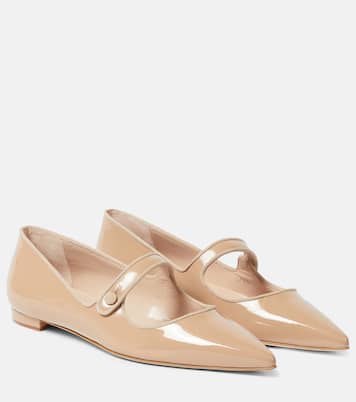 Ballerine Campari in vernice | Manolo Blahnik