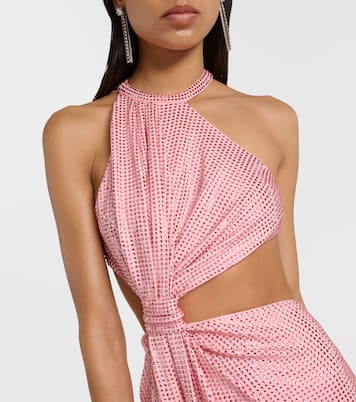 Crystal-embellished jersey gown | Area