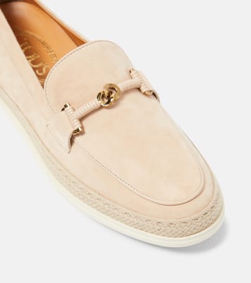 Mocassini Double T Ring in suede | Tod's