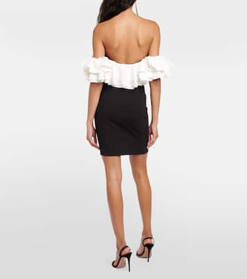 Kiara off-shoulder ruffled minidress | Staud