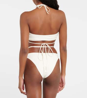 Beaded bandeau bikini top | Magda Butrym