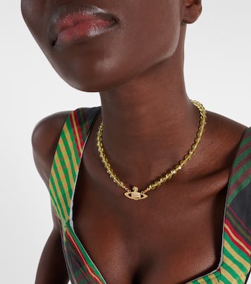 Choker Messaline à cristaux | Vivienne Westwood