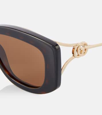 Occhiali da sole squadrati Double G | Gucci