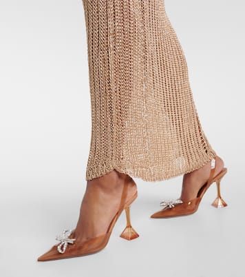 Pumps slingback Rosie 95 in PVC | Amina Muaddi