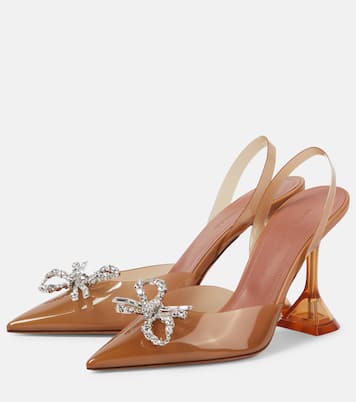 Pumps slingback Rosie 95 in PVC | Amina Muaddi