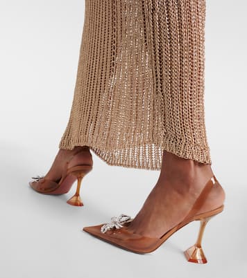 Pumps slingback Rosie 95 in PVC | Amina Muaddi