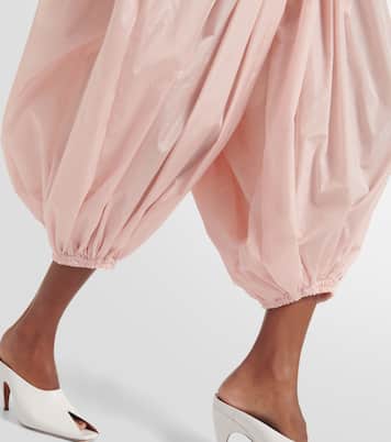 Pantalon ample en coton à taille basse | Alaïa