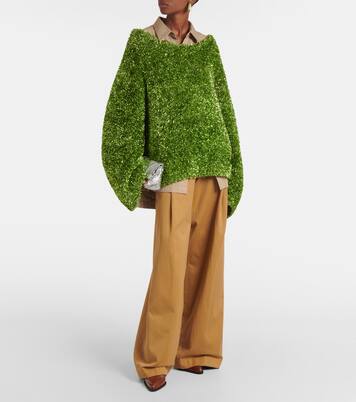 Sac Pillow Small en cuir métallisé | Dries Van Noten