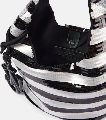Borsa Mini con paillettes a righe | JW Anderson
