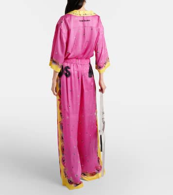 Pantalones palazzo estampados con logo | Acne Studios