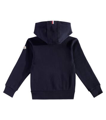 Felpa in cotone con zip e cappuccio | Moncler Enfant