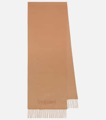 Sciarpa in cashmere con logo | Saint Laurent