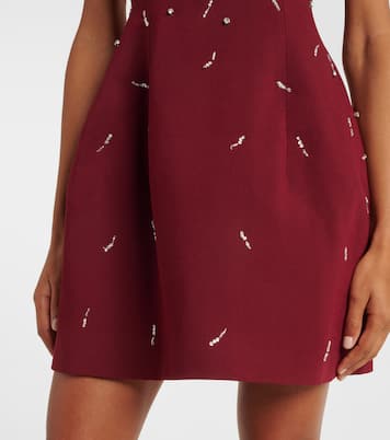 Abito corto bustier Arta in crêpe con cristalli | Simkhai