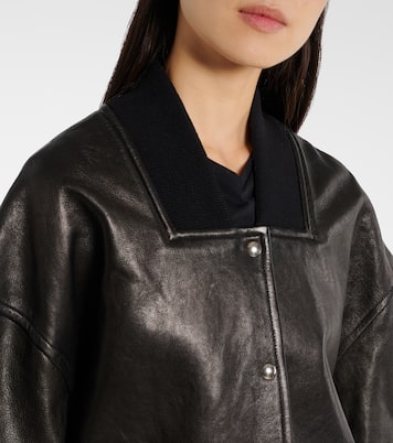 Veste bomber Spence en cuir | Khaite