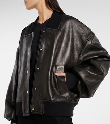 Veste bomber Spence en cuir | Khaite