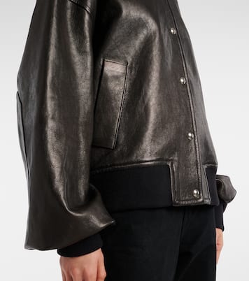 Veste bomber Spence en cuir | Khaite