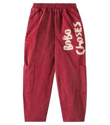 Pantalones cargo en mezcla de algodón con logo | Bobo Choses