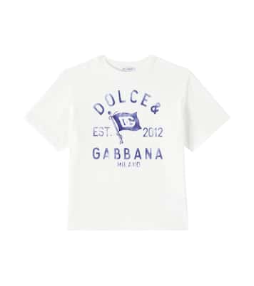 Camiseta DG de jersey de algodón | Dolce&Gabbana Kids