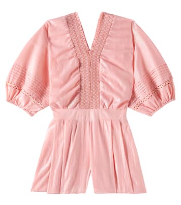 Jumpsuit corta Chantal in cotone | Poupette St Barth Kids