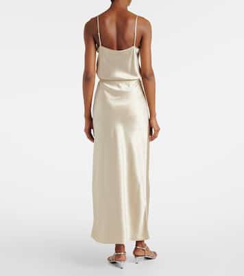 Isaak silk satin maxi skirt | Joseph