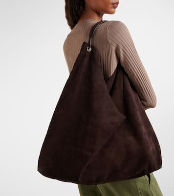 Tote Bindle Large aus Veloursleder | The Row