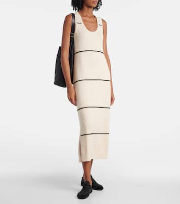Abito midi Scott in cotone a righe | Varley