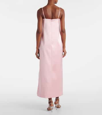 Vestido lencero Cindy de satén adornado | Alémais
