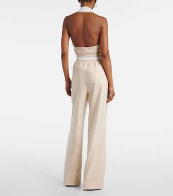 Pantalones anchos Bristol en mezcla de lino | Simkhai