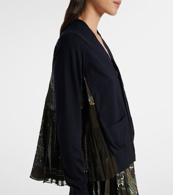 Paneled cardigan | Sacai