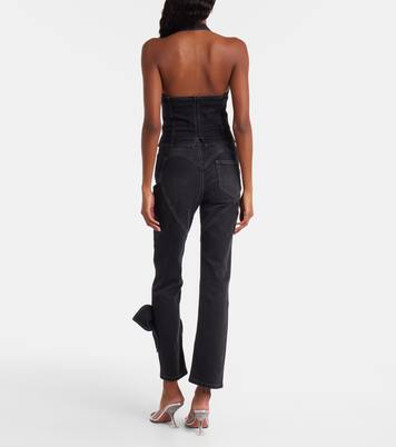 Top de denim con lazo | Area