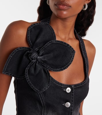 Top de denim con lazo | Area