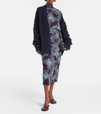 Checked wool cardigan | Dries Van Noten