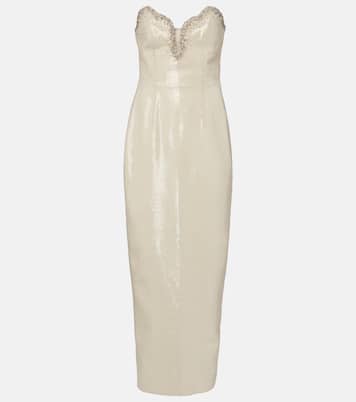 Selene embellished bustier gown | Clio Peppiatt