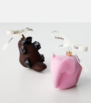 Elephant glitter glass ornament  | Loewe
